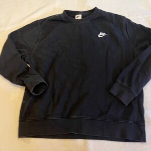 Nike Men's Black Crew Neck Sweatshirt Large